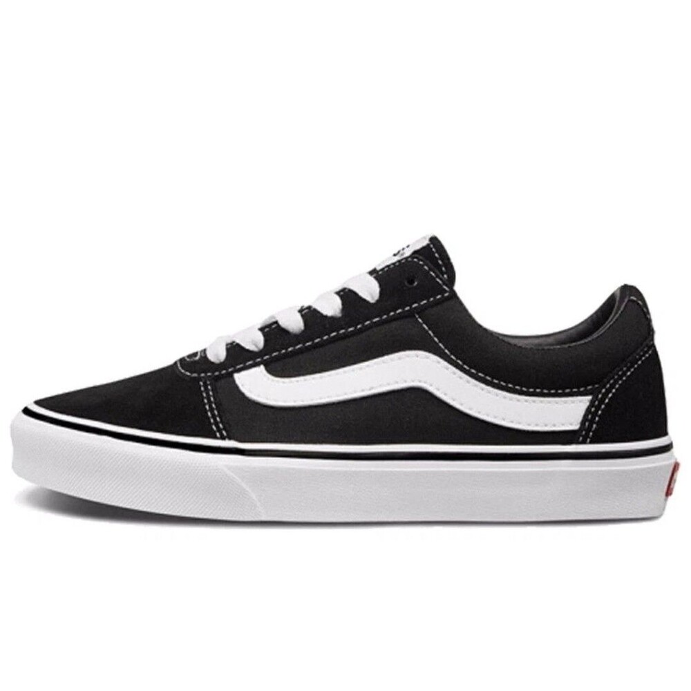 Vans Ward Shoes Black White Women's Size 6 VN0A3IUNIJU Casual Canvas